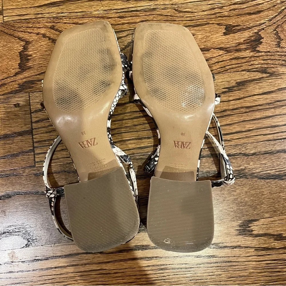 Snakeskin Strappy Sandals - Picture 2 of 4